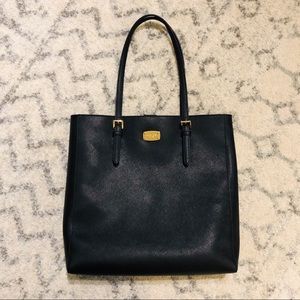 Michael Kors Laptop Bag Leather Black